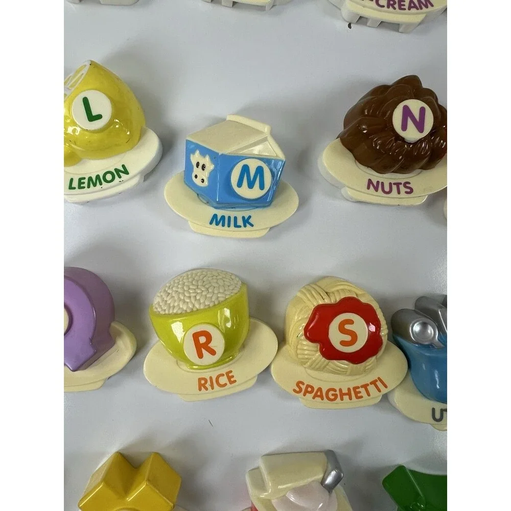 Vtech ABC Food Fun Fridge Phonics Learning Toy Magnet Lot Replacement 24 Letters